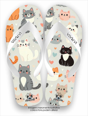 Chinelo Tradicional La Patinhas Cats Cute