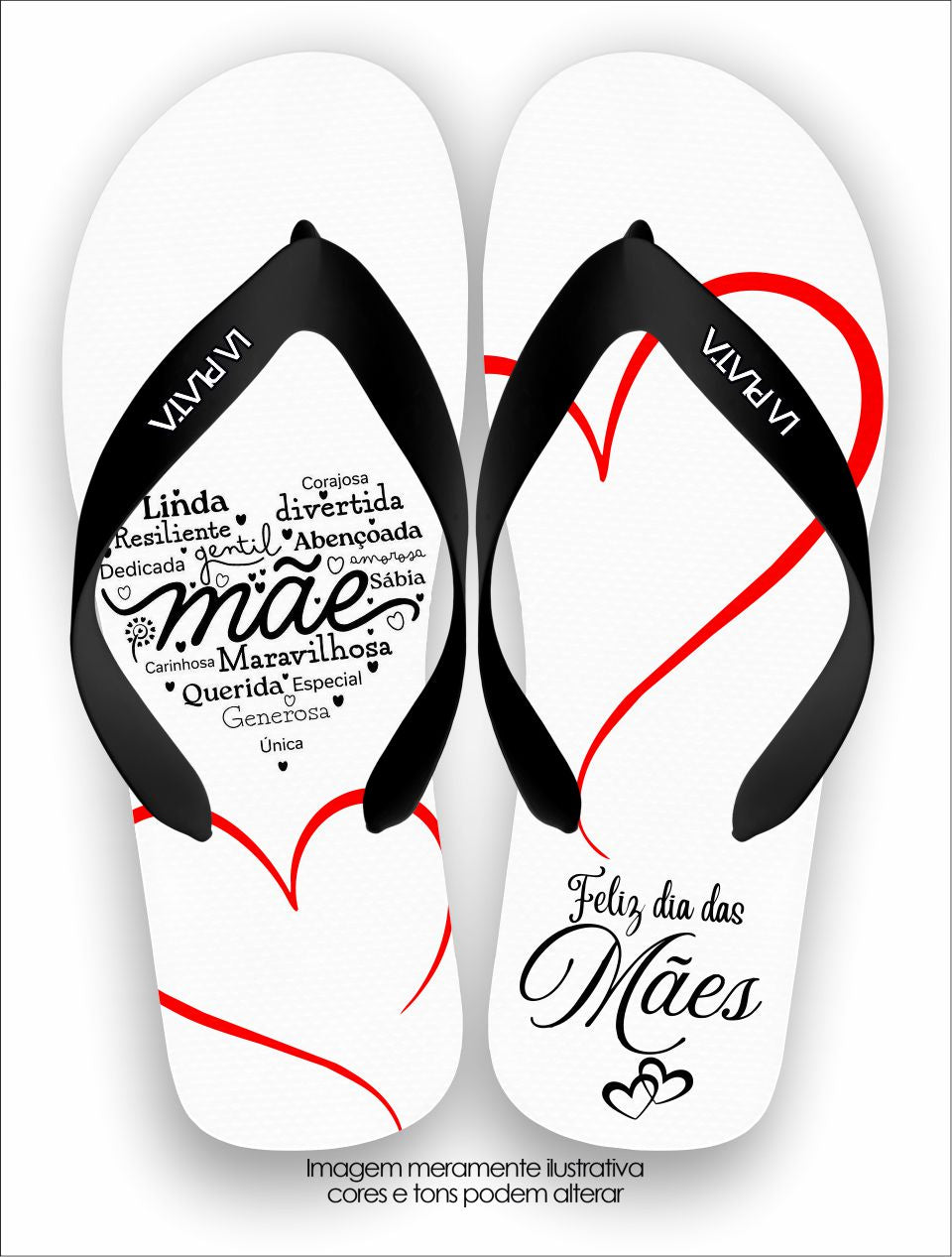 Chinelo Tradicional La Dia das Mães Mãe Abençoada