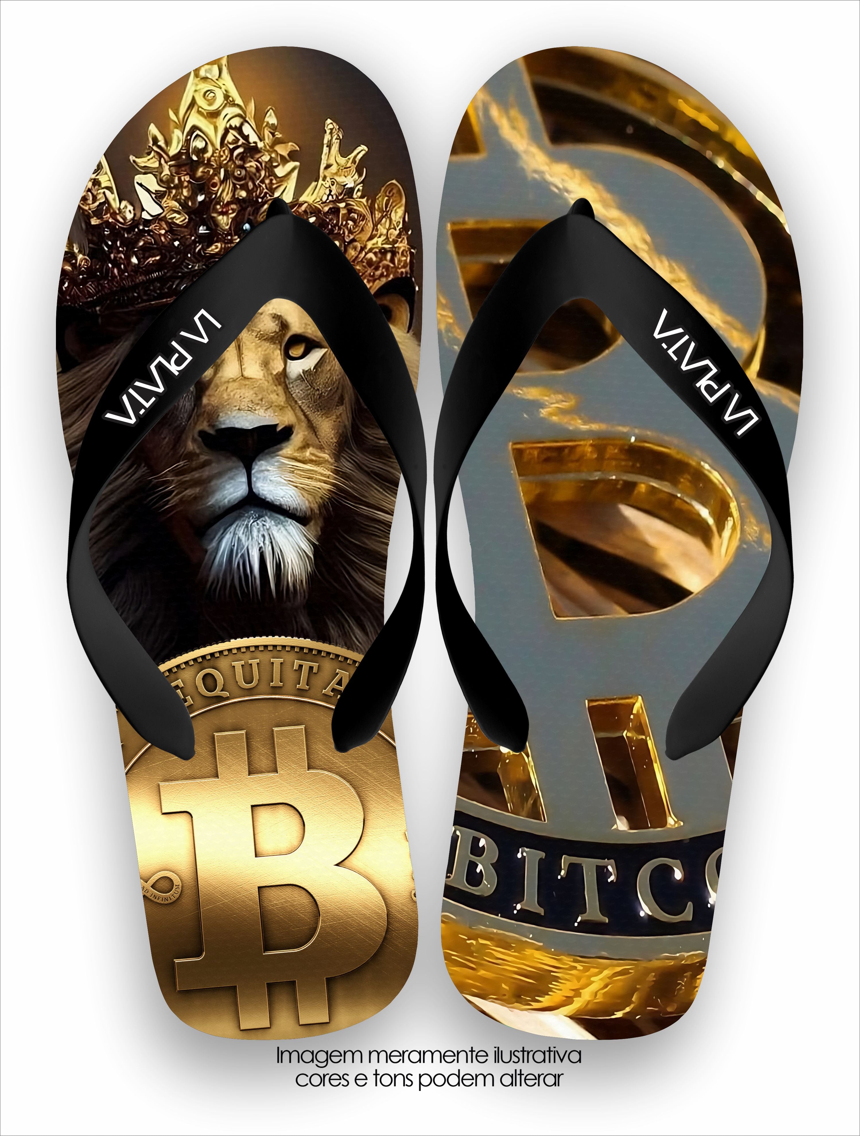 Chinelo Tradicional La Cédulas Bitcoin King