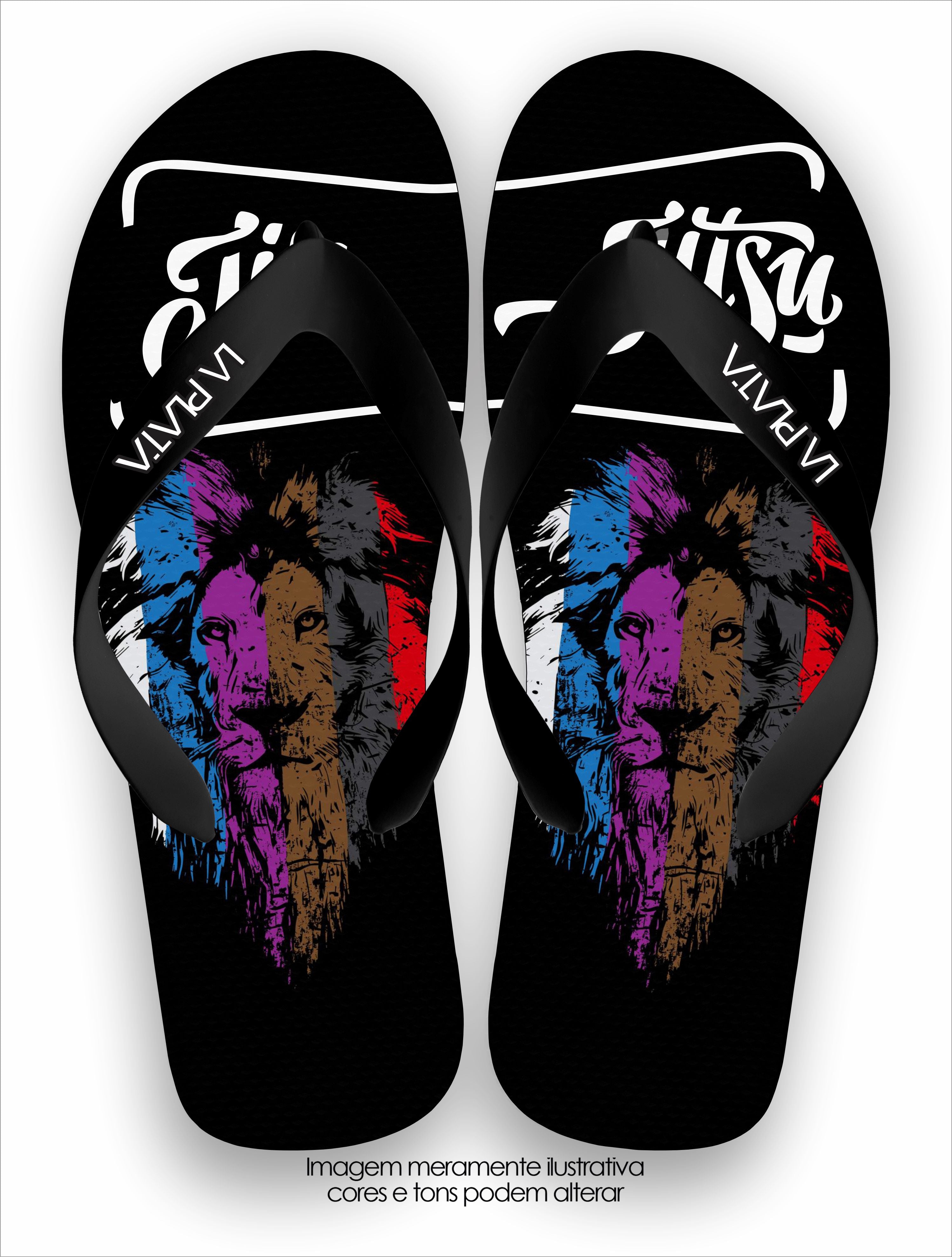 Chinelo Tradicional La Jiu Jitsu Lion