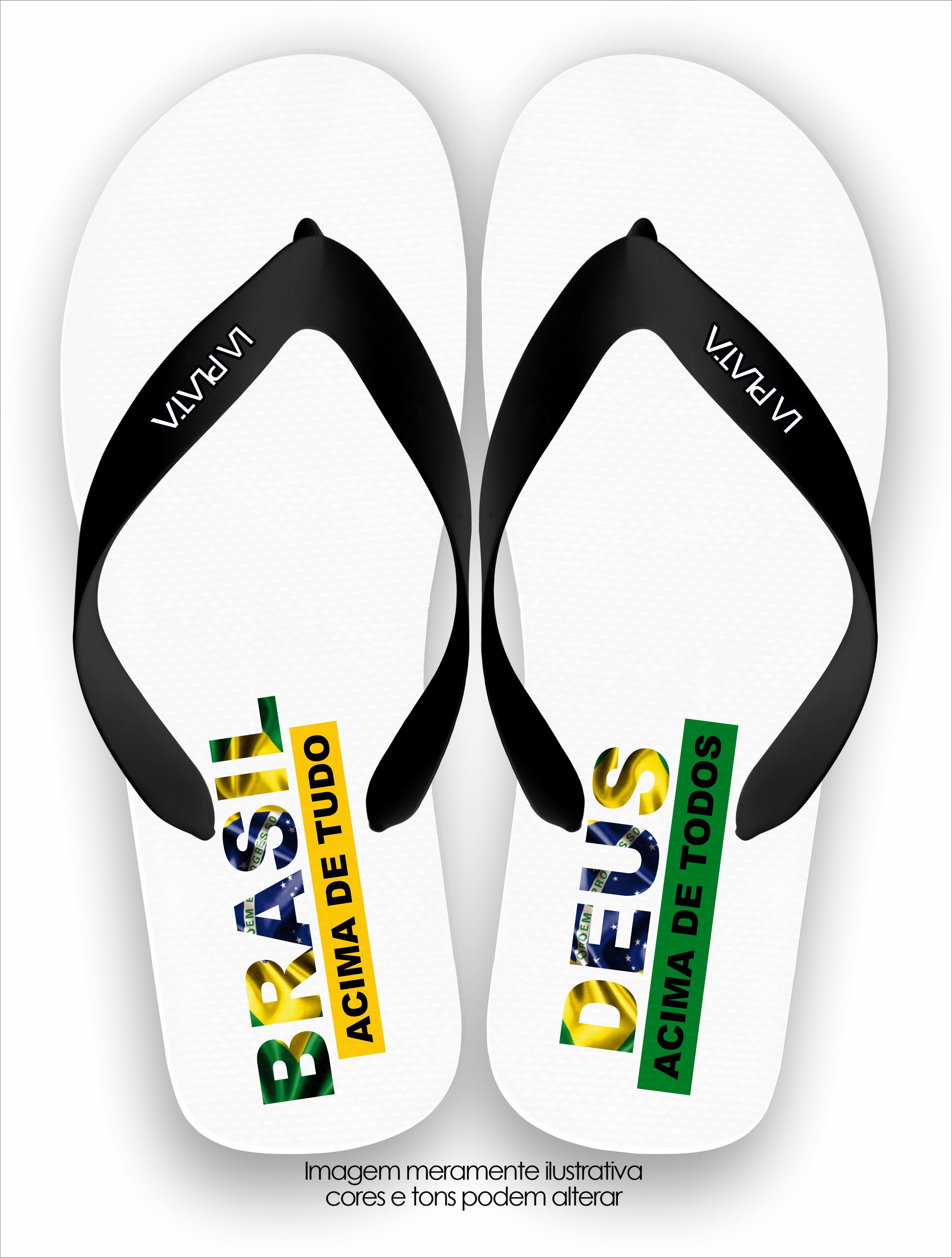 Chinelo Tradicional Brasil Vertical