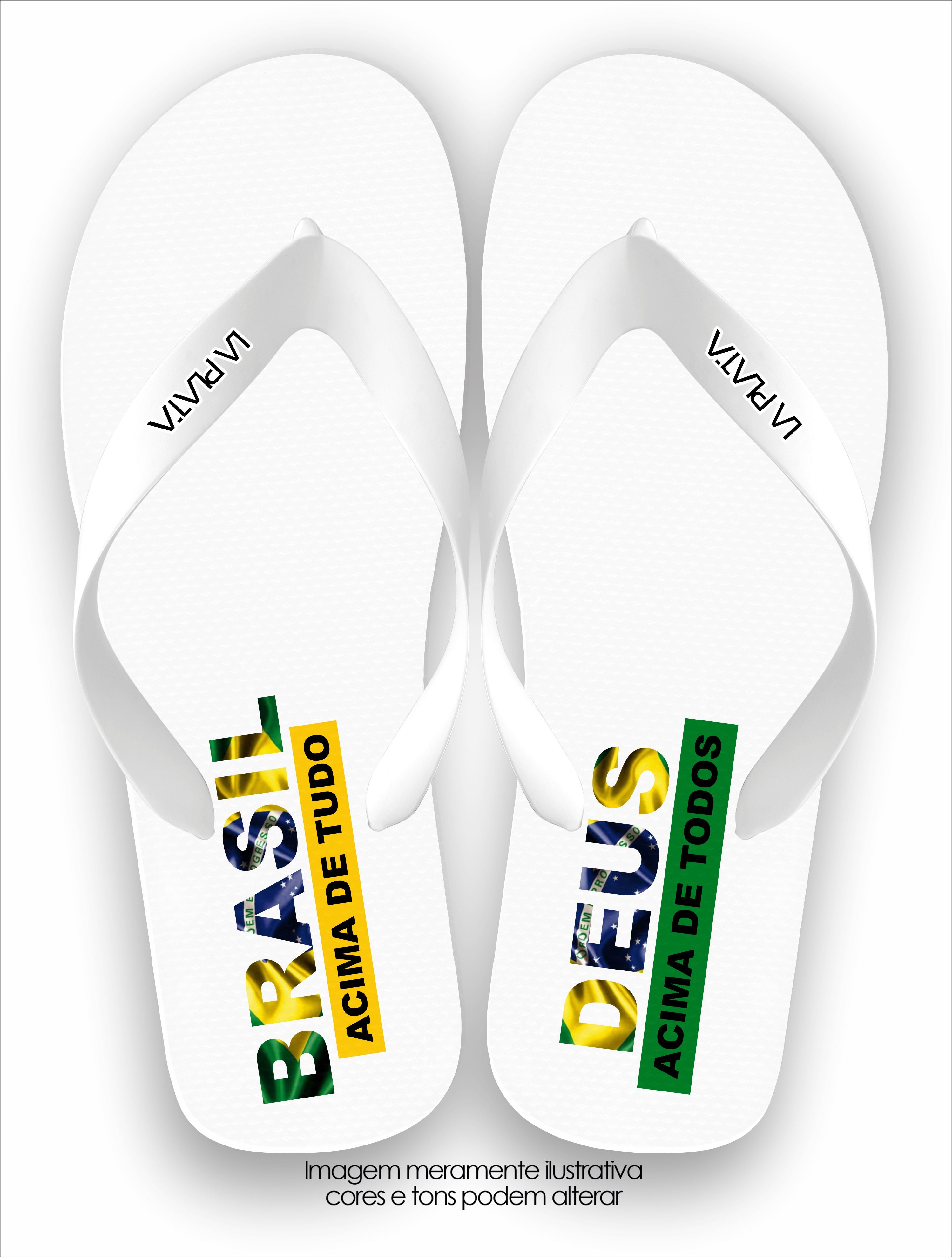 Chinelo Tradicional Brasil Vertical