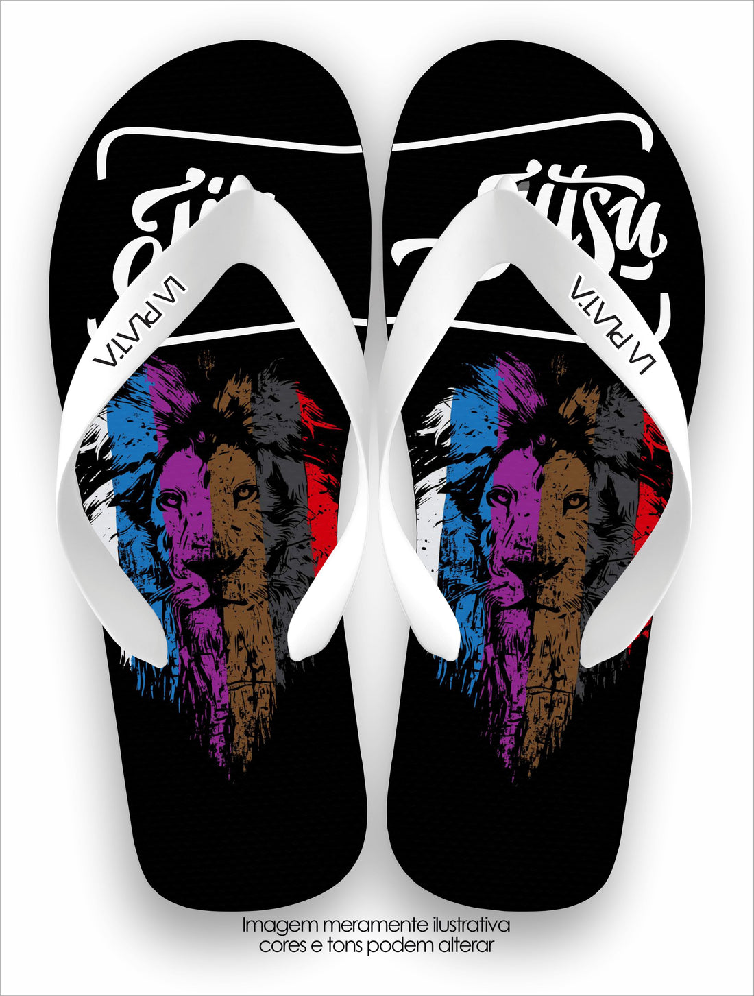Chinelo Tradicional La Jiu Jitsu Lion