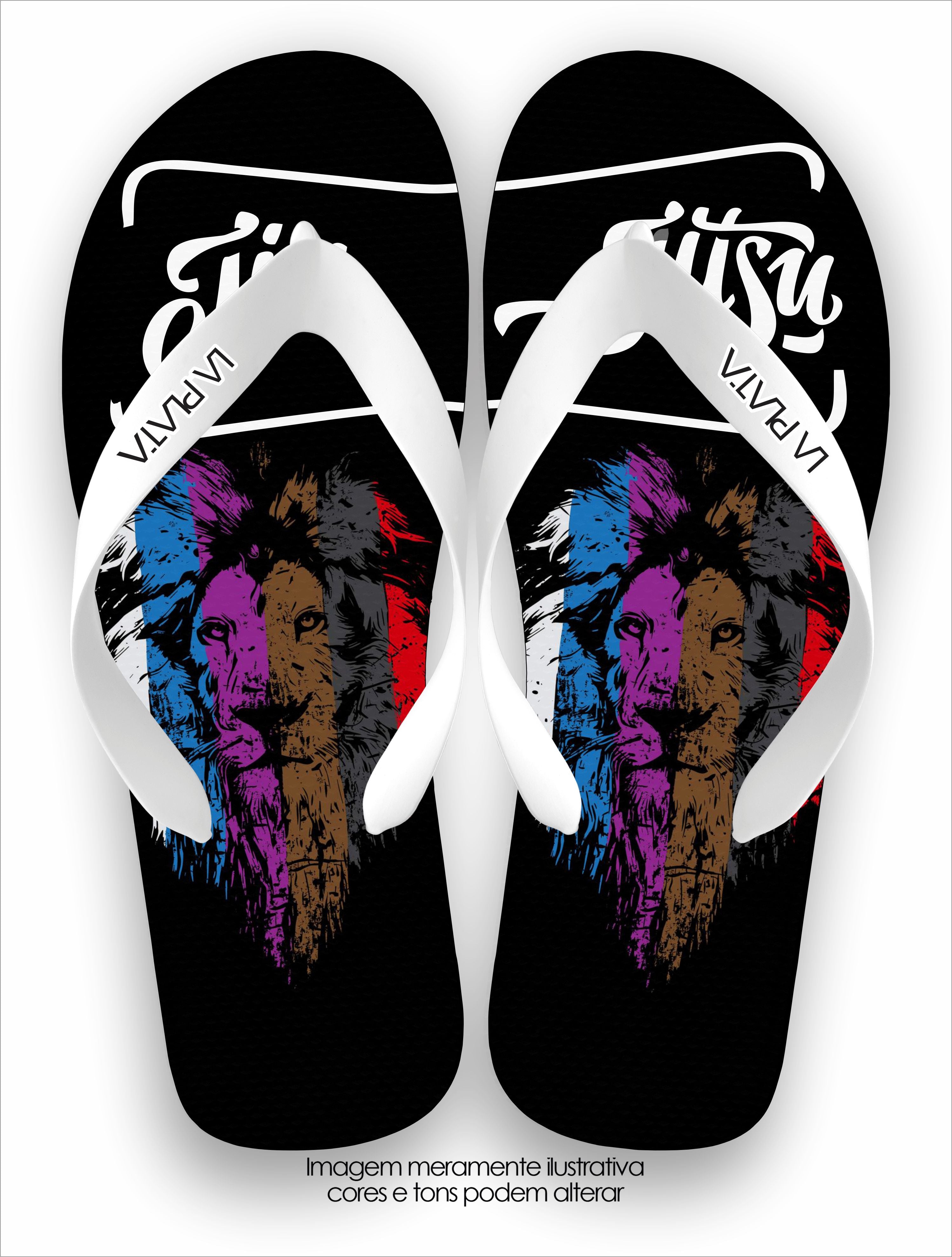 Chinelo Tradicional La Jiu Jitsu Lion