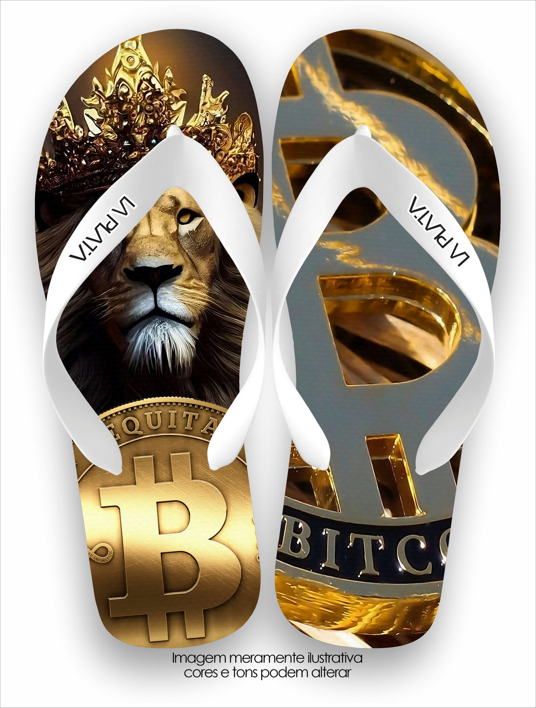 Chinelo Tradicional La Cédulas Bitcoin King