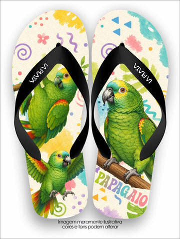 Chinelo Tradicional La Bicharada Papagaio Tropical