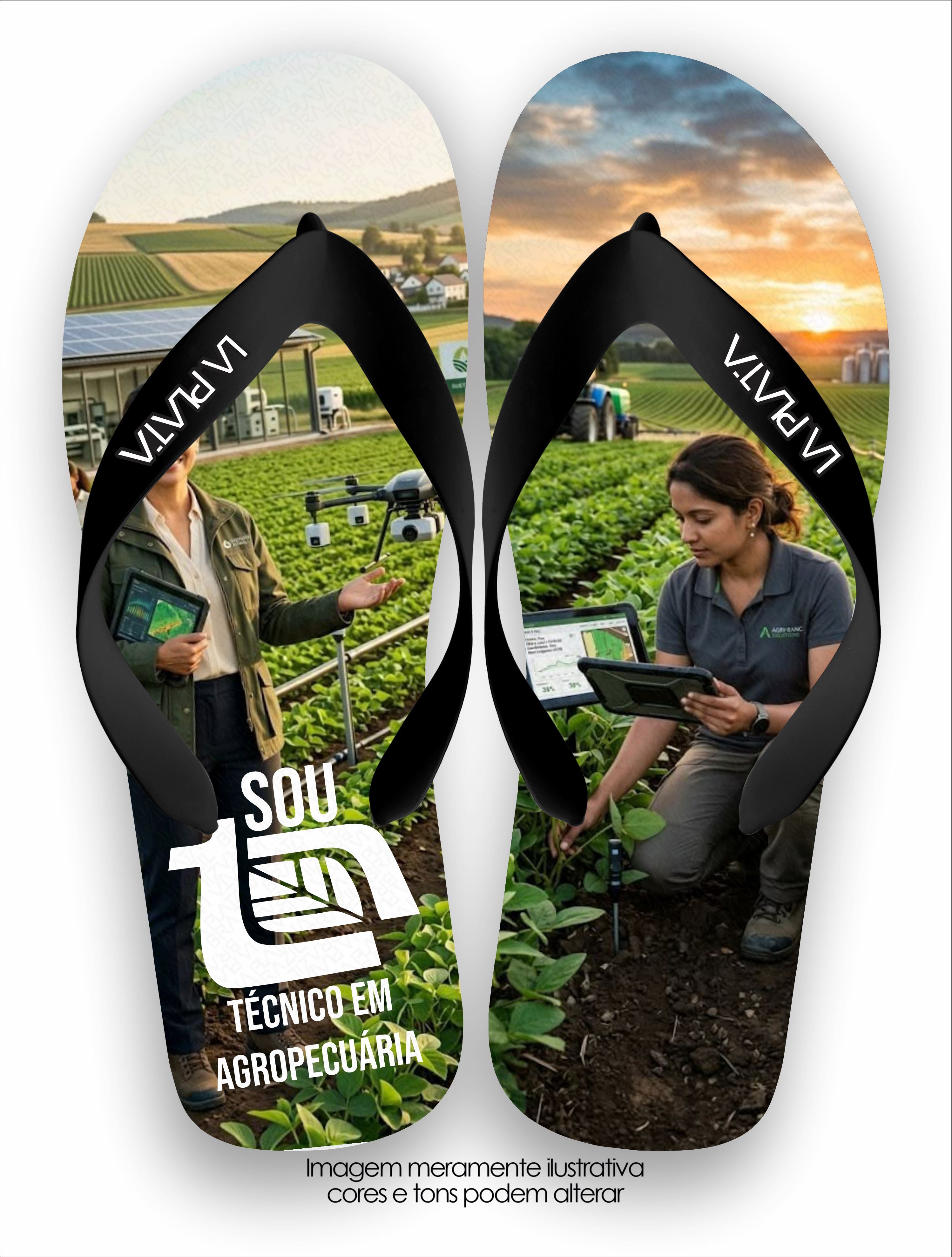 Chinelo Tradicional La Agro Brasil Técnico em Agropecuária