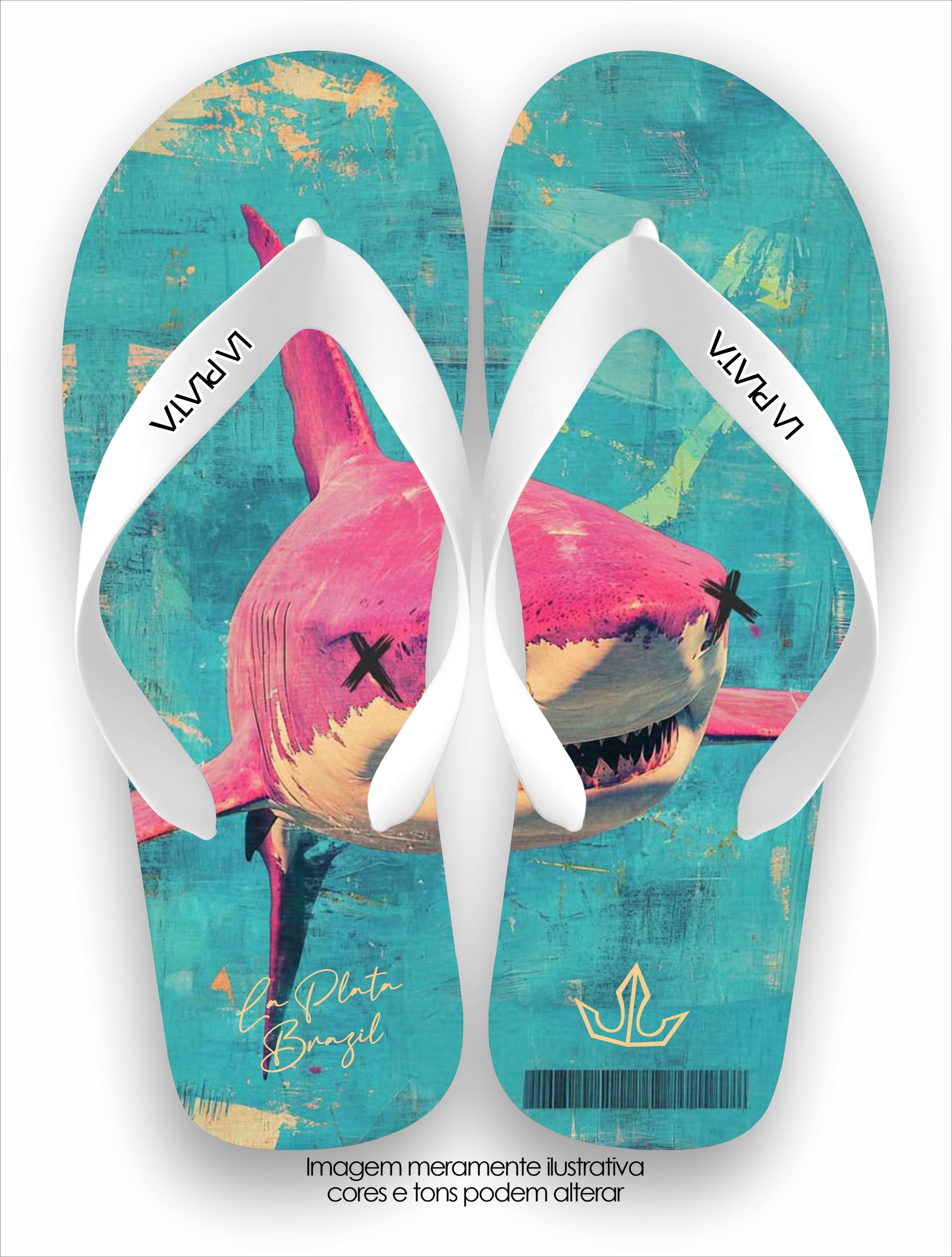 Chinelo La Plata La Masculina Shark StreetMode