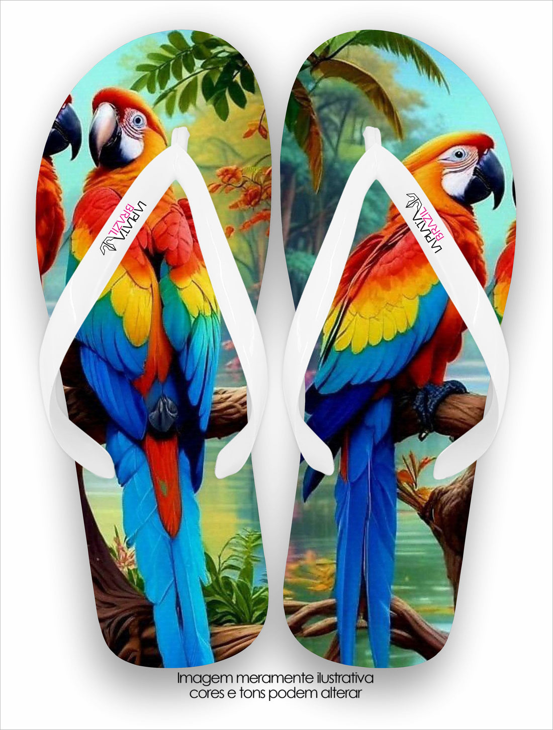 Chinelo La Feminina Arara Real