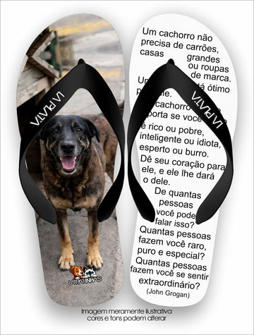 Chinelo Tradicional La Patinhas Dogs De Coração