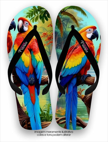 Chinelo La Feminina Arara Real