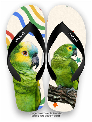 Chinelo Tradicional La Bicharada Papagaio Brasil