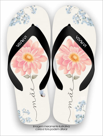 Chinelo Tradicional La Dia das Mães Laço de Amor