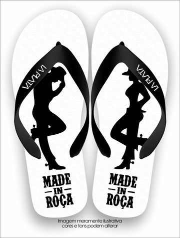 Chinelo Tradicional La Roça Made in Roça - Branco