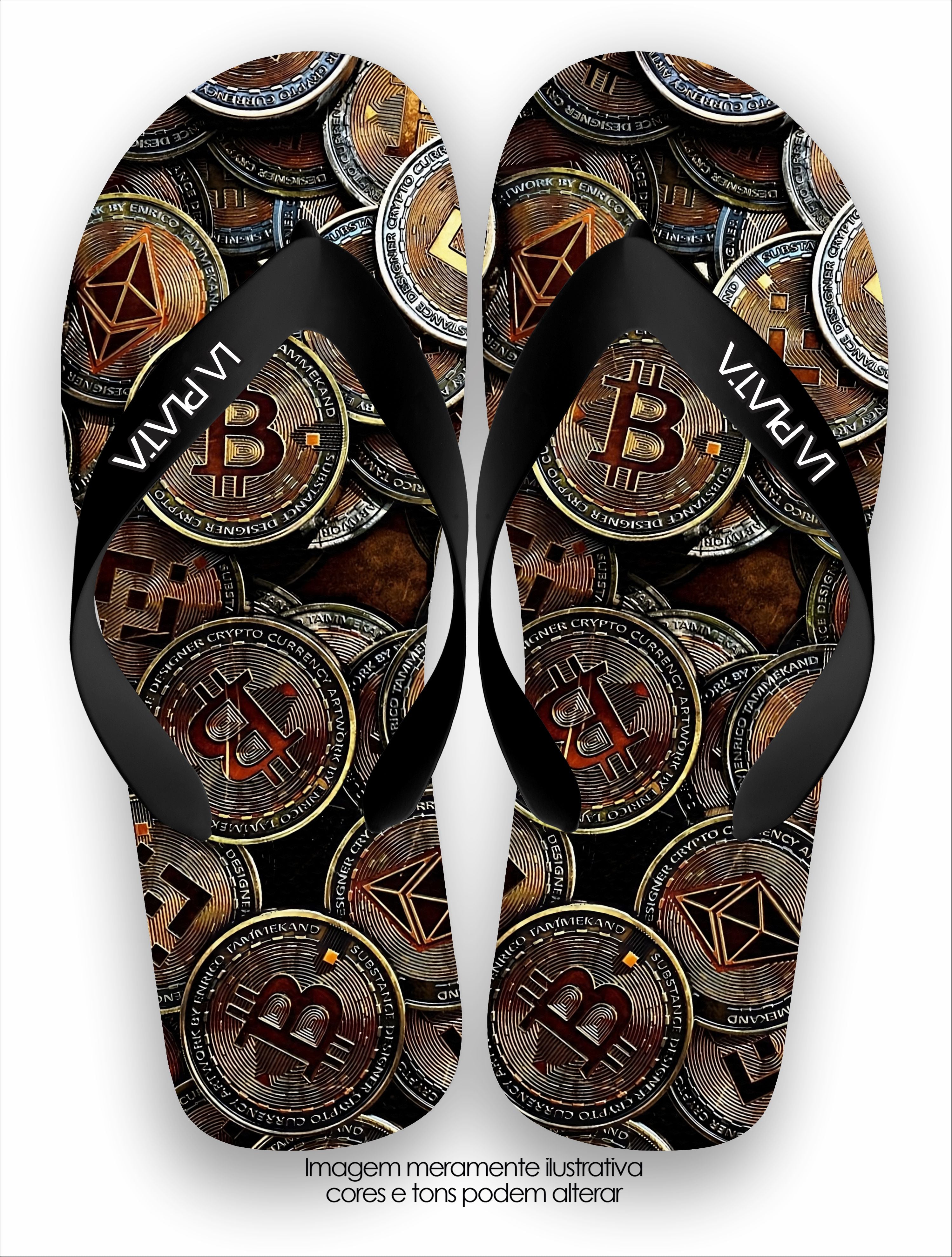 Chinelo Tradicional La Cédulas Bitcoin