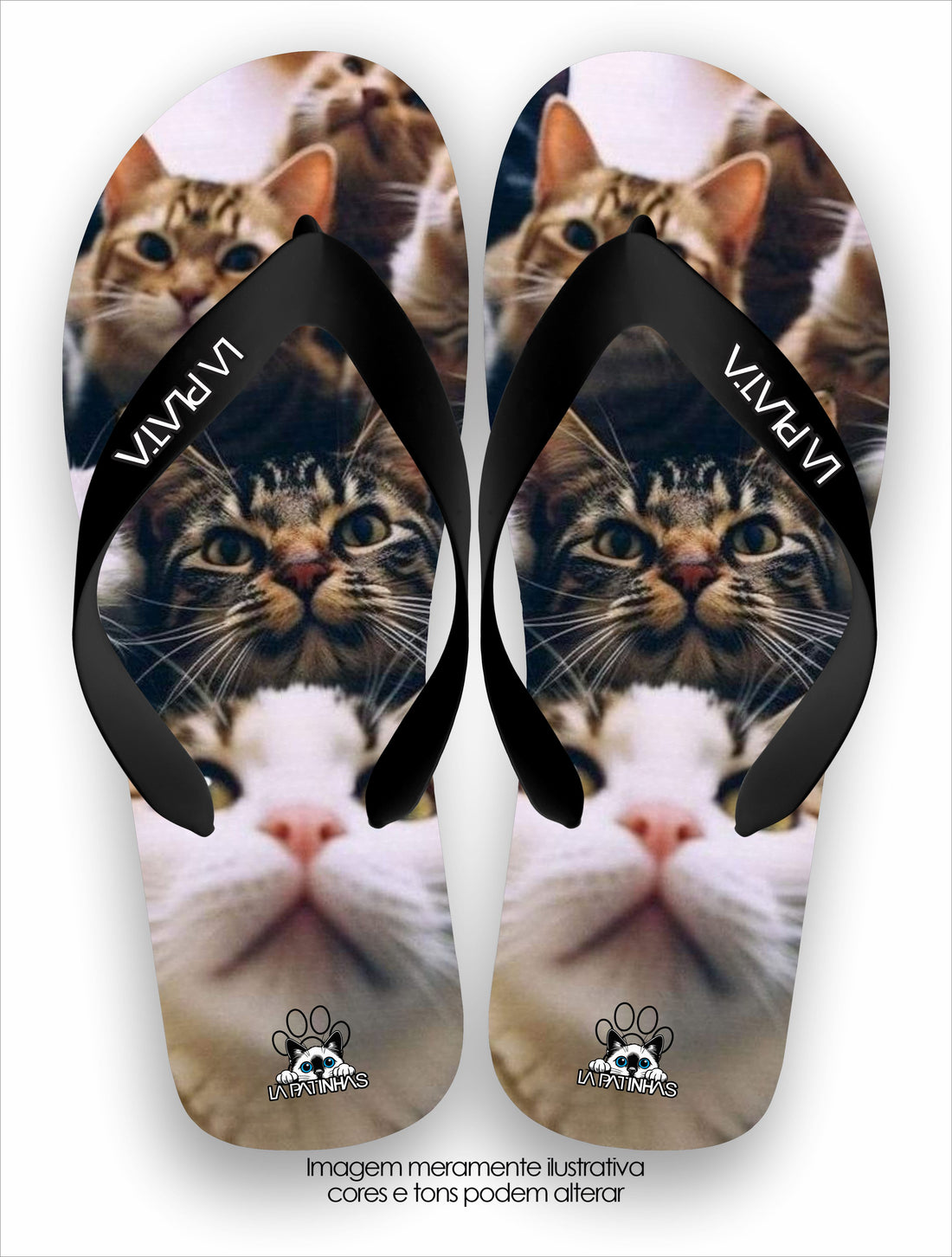 Chinelo Tradicional La Patinhas Cats Baby