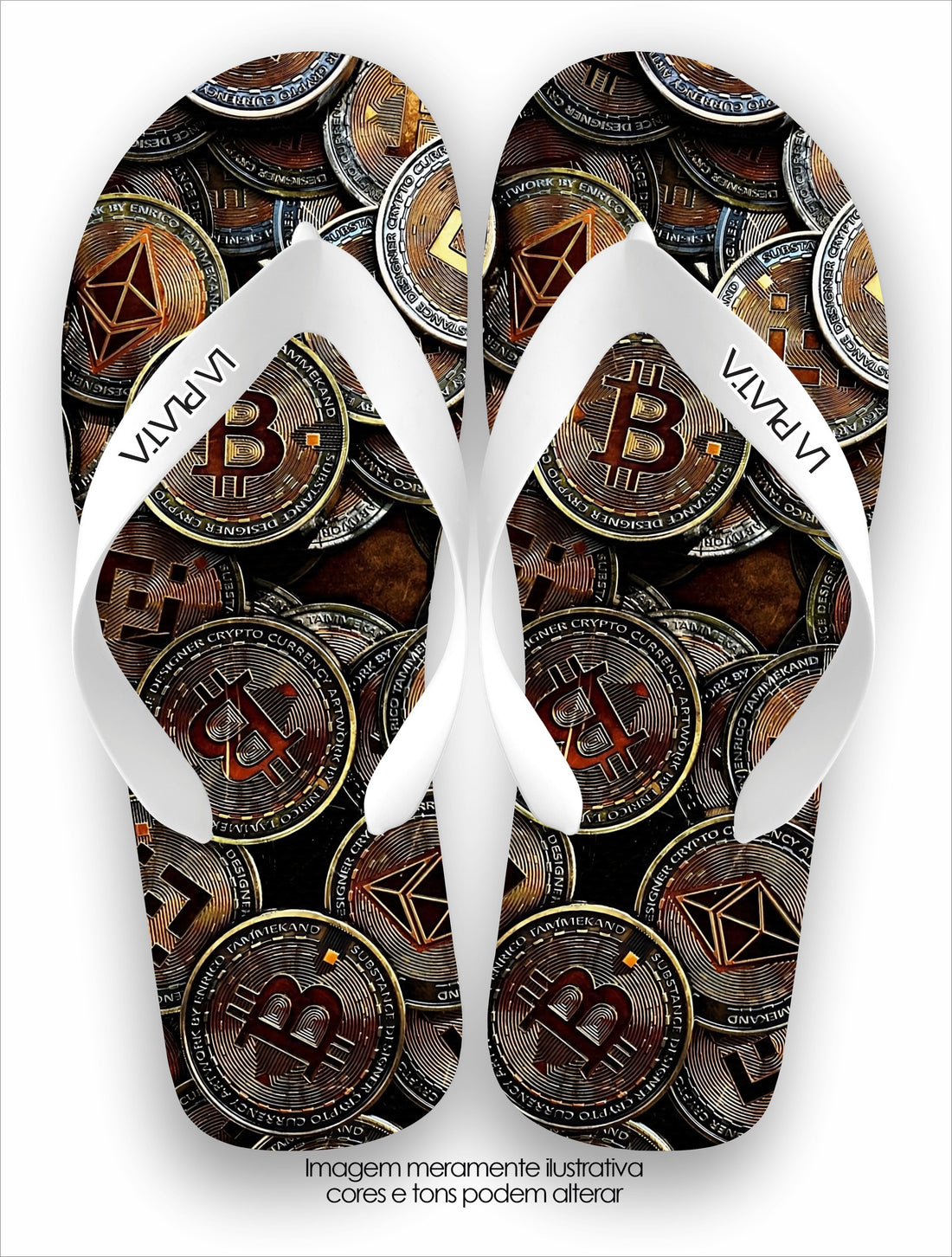 Chinelo Tradicional La Cédulas Bitcoin