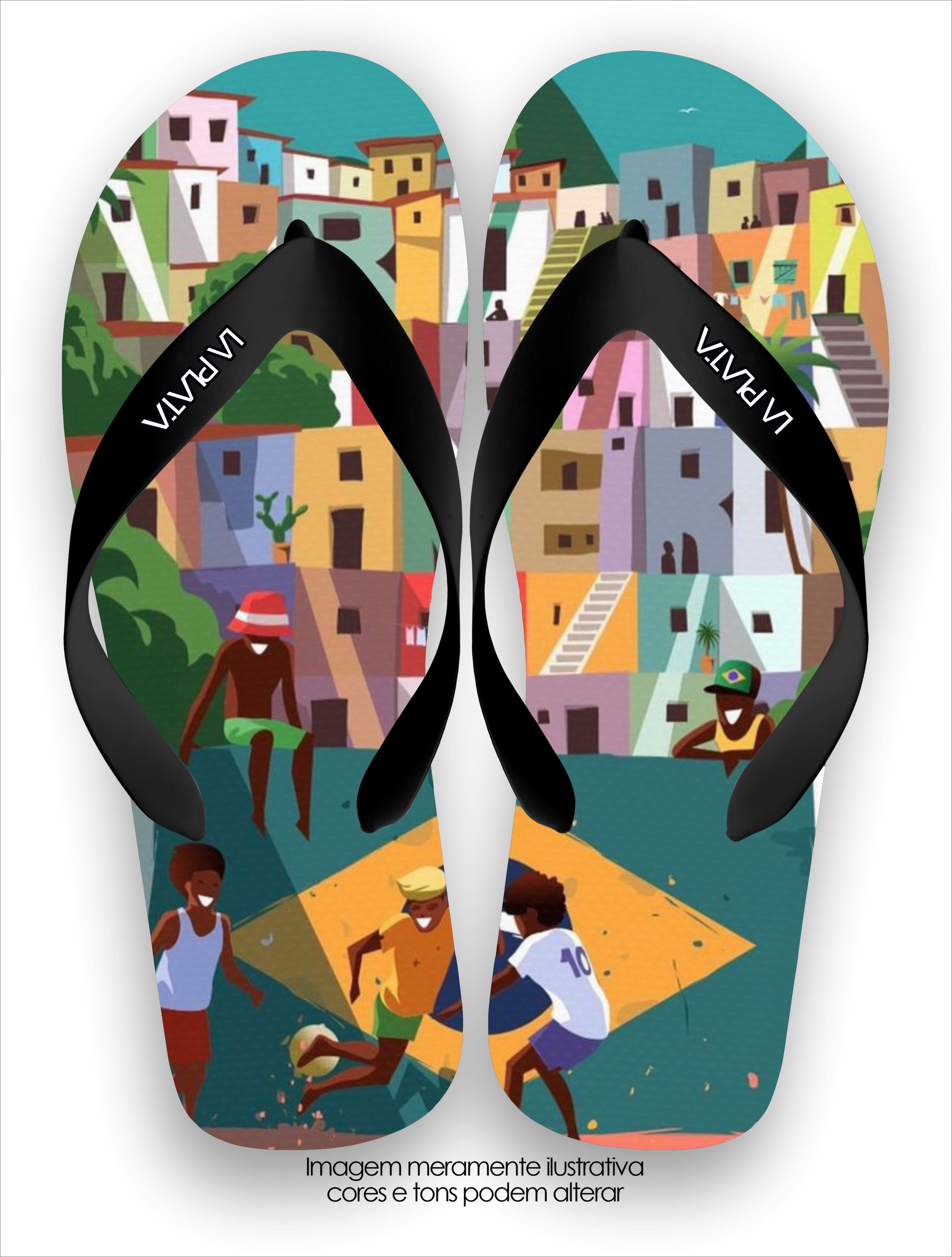 Chinelo Tradicional La Masculina Brincadeira na Comunidade