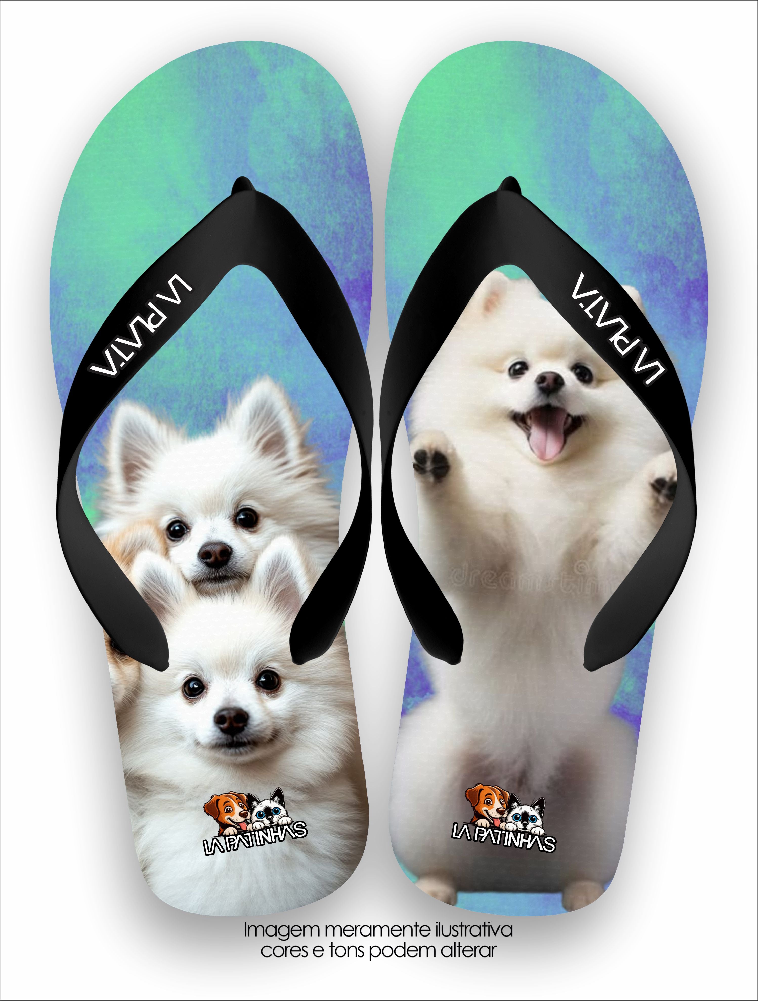Chinelo Tradicional La Patinhas Dogs Lulus