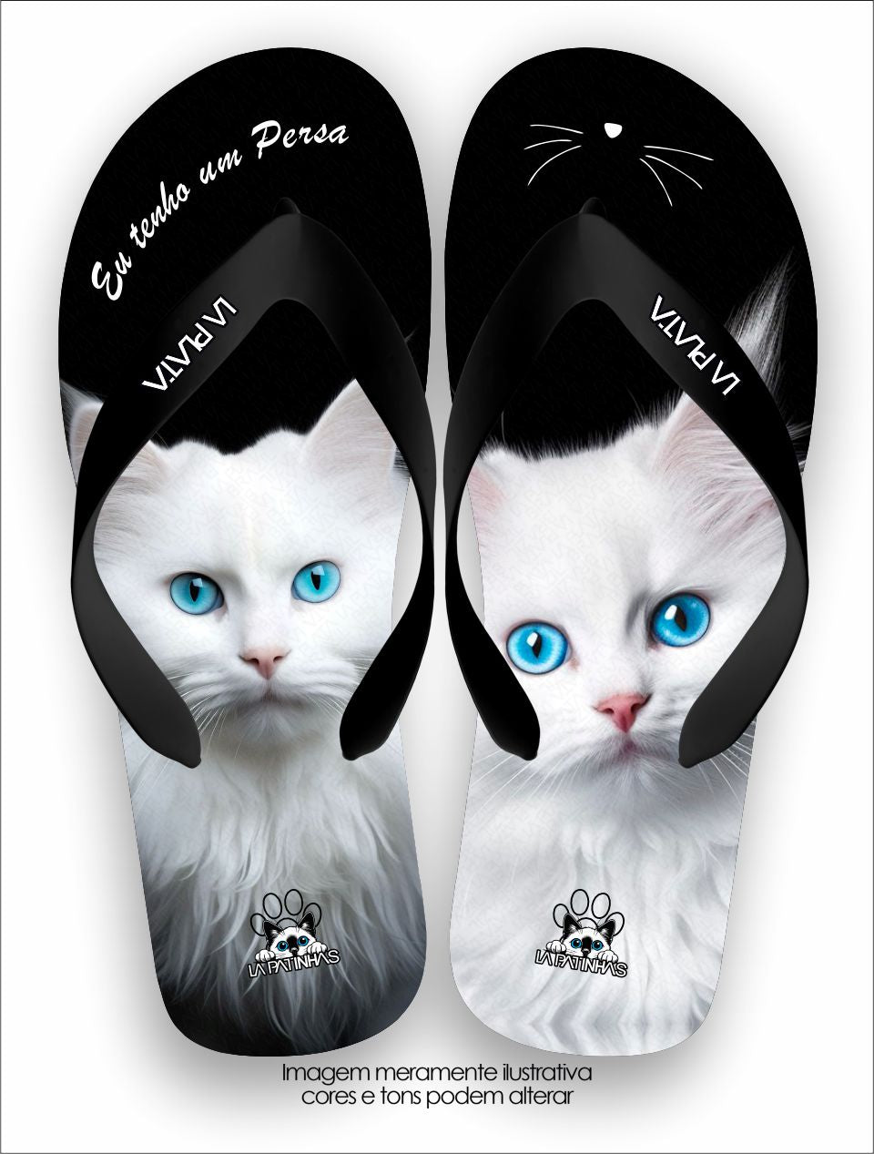 Chinelo Tradicional La Patinhas Cats Gato Persa