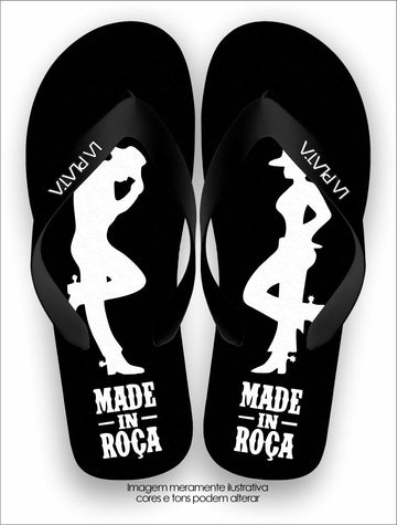 Chinelo Tradicional La Roça Made in Roça - Preto