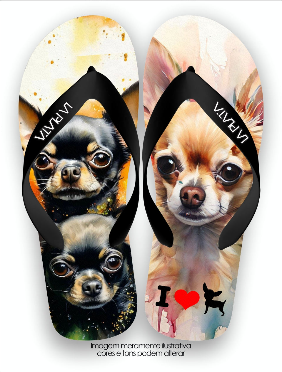 Chinelo Tradicional La Patinhas Dogs Chihuahua