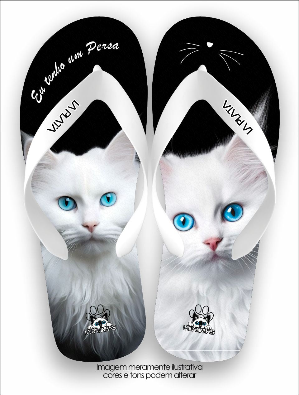 Chinelo Tradicional La Patinhas Cats Gato Persa