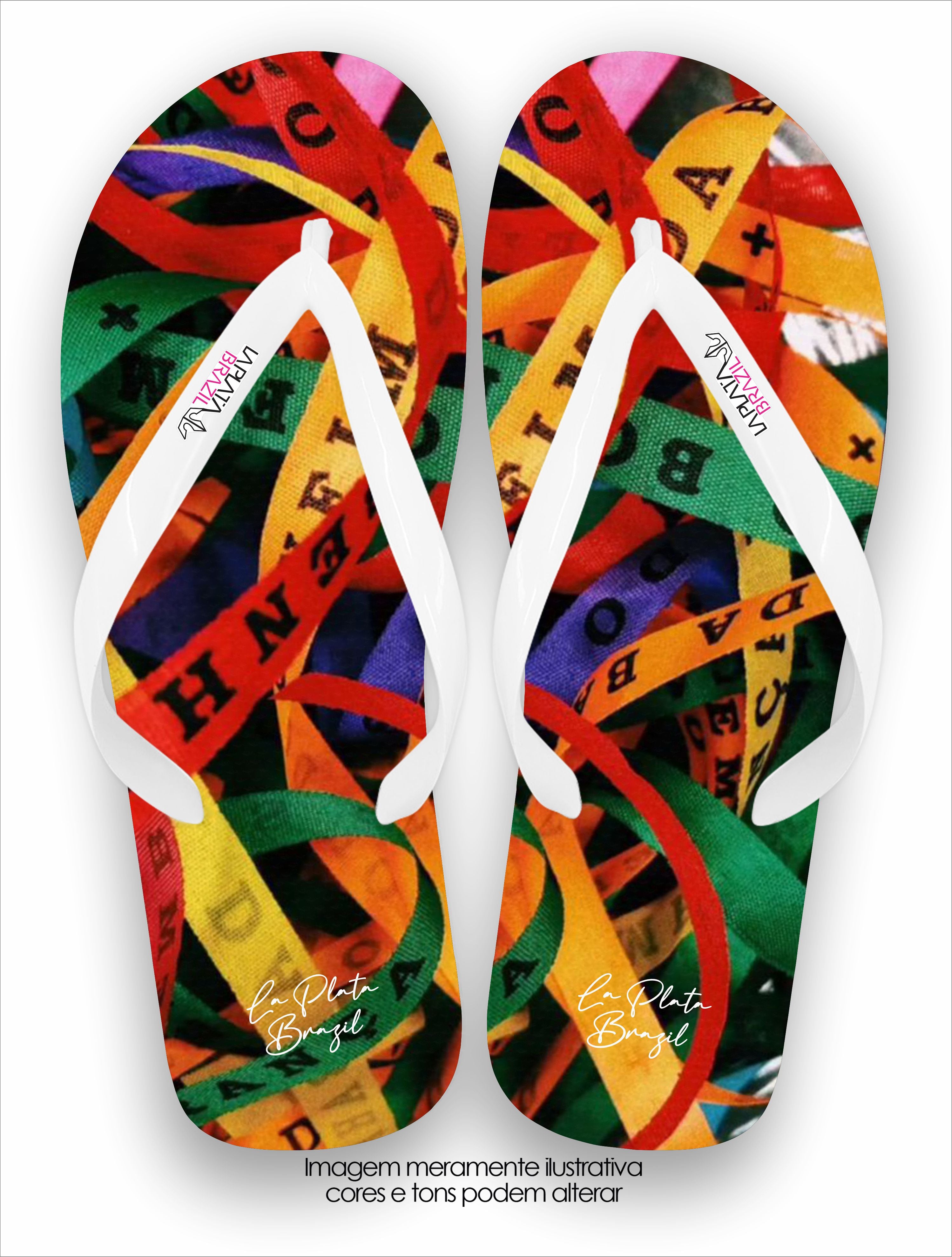 Chinelo Tradicional La Feminina Fita do Bonfim