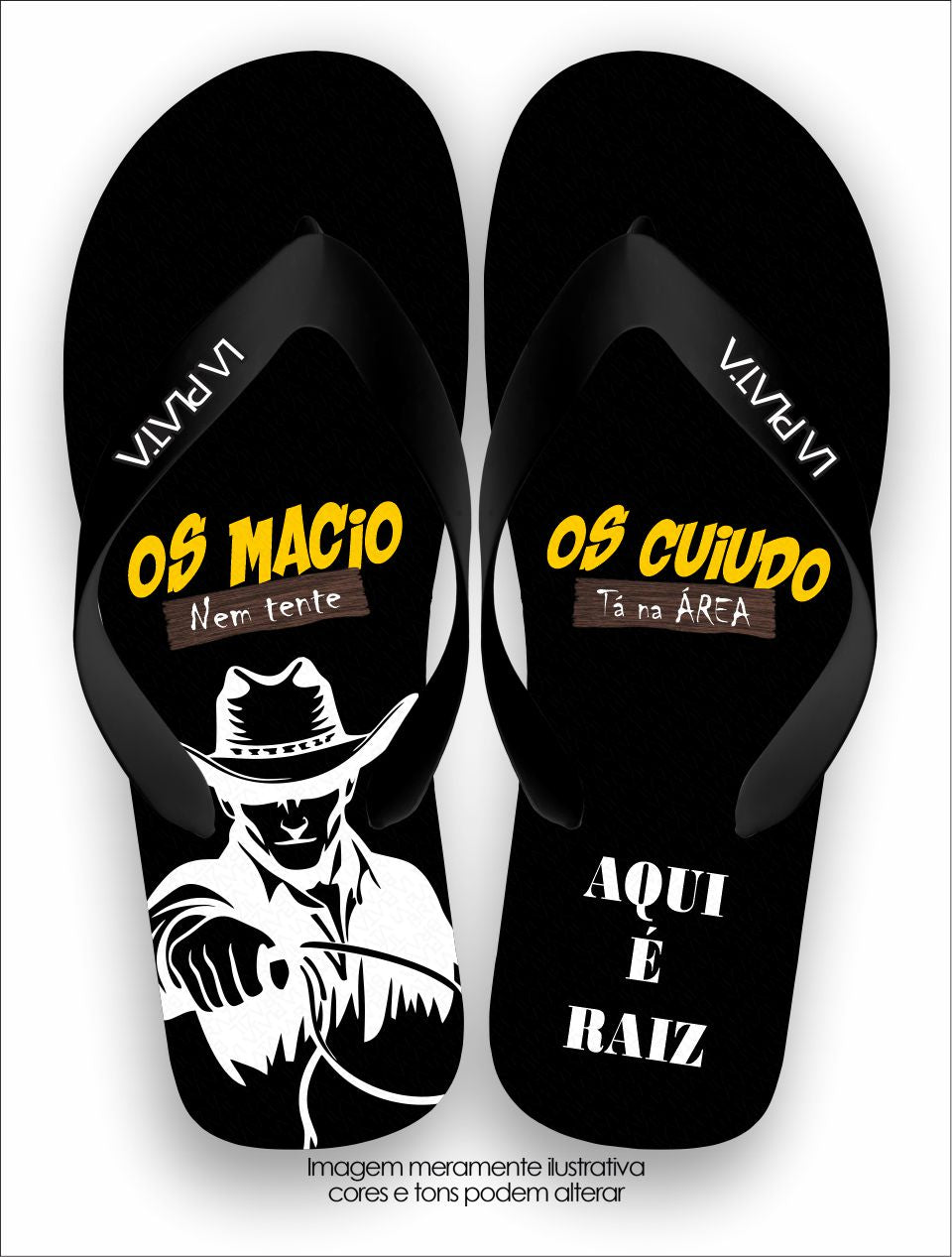 Chinelo Tradicional La Roça Aqui é Raiz