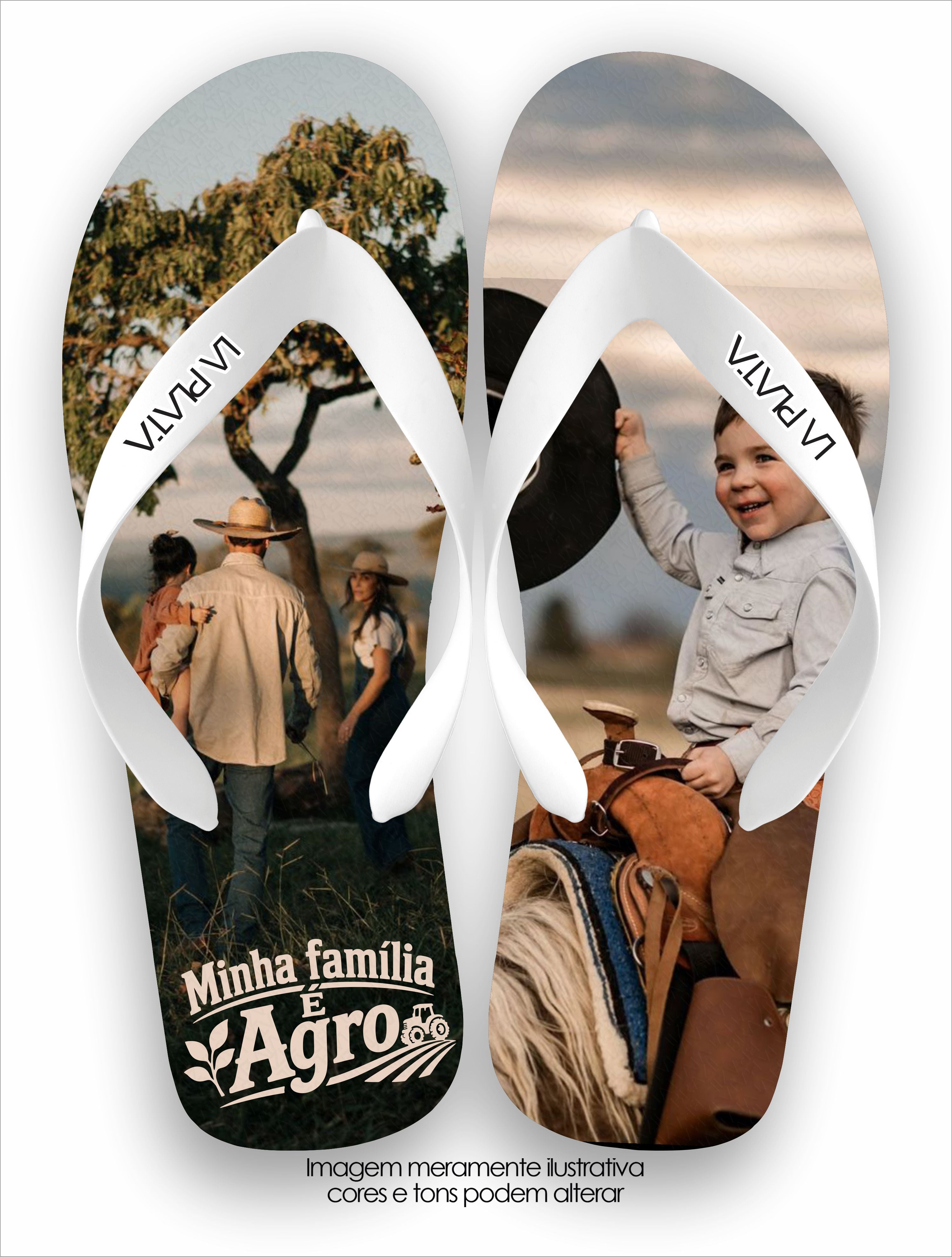 Chinelo Tradicional La Agro Brasil Família Agro