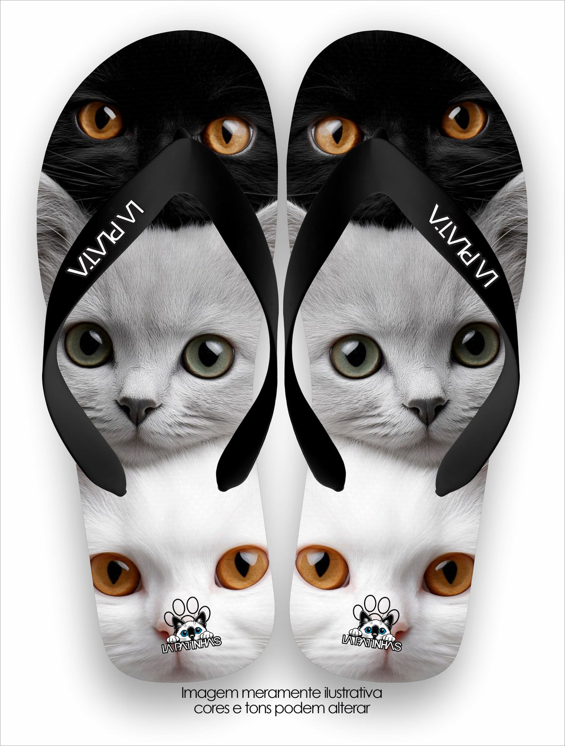 Chinelo Tradicional La Patinhas Cats Eyes