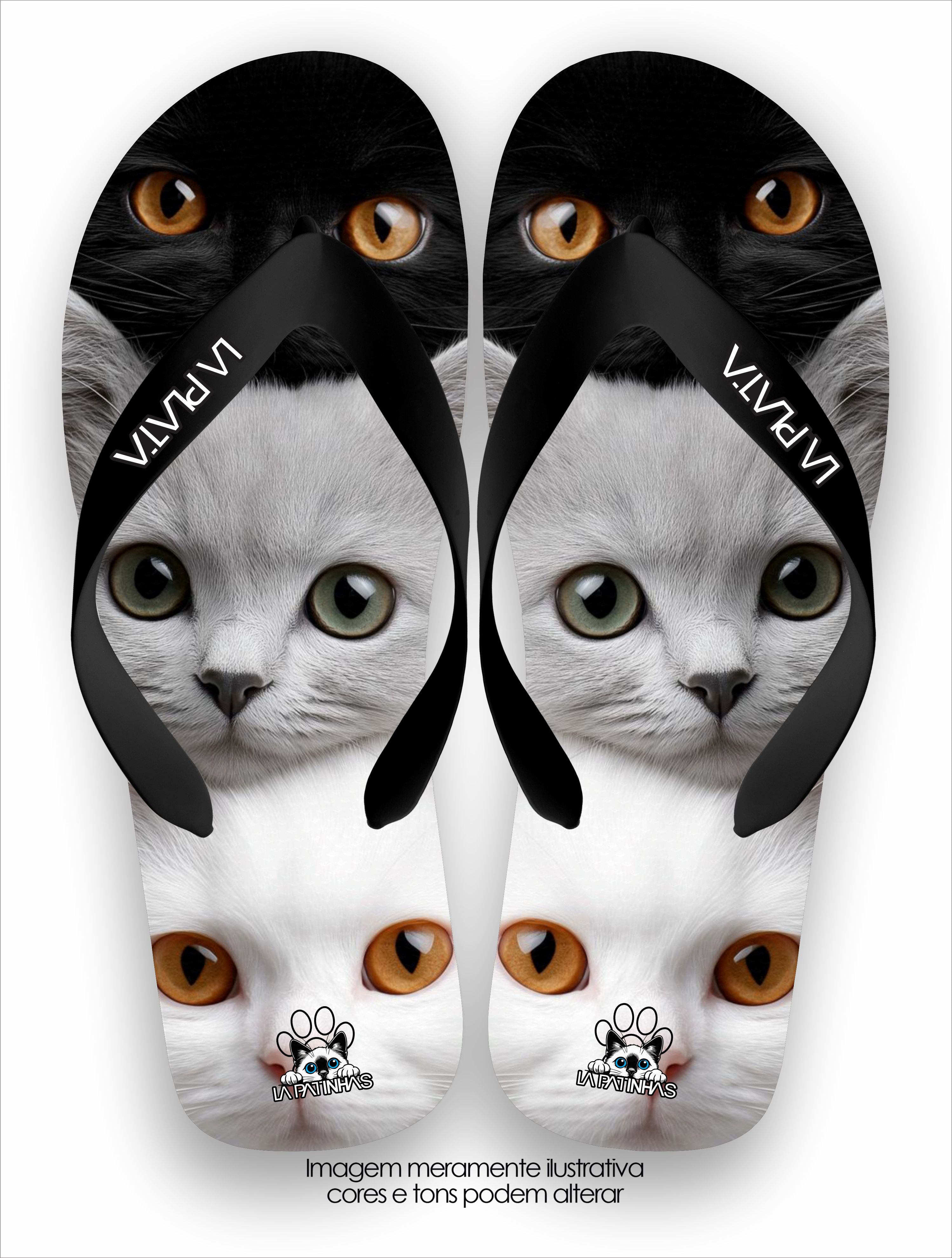 Chinelo Tradicional La Patinhas Cats Eyes