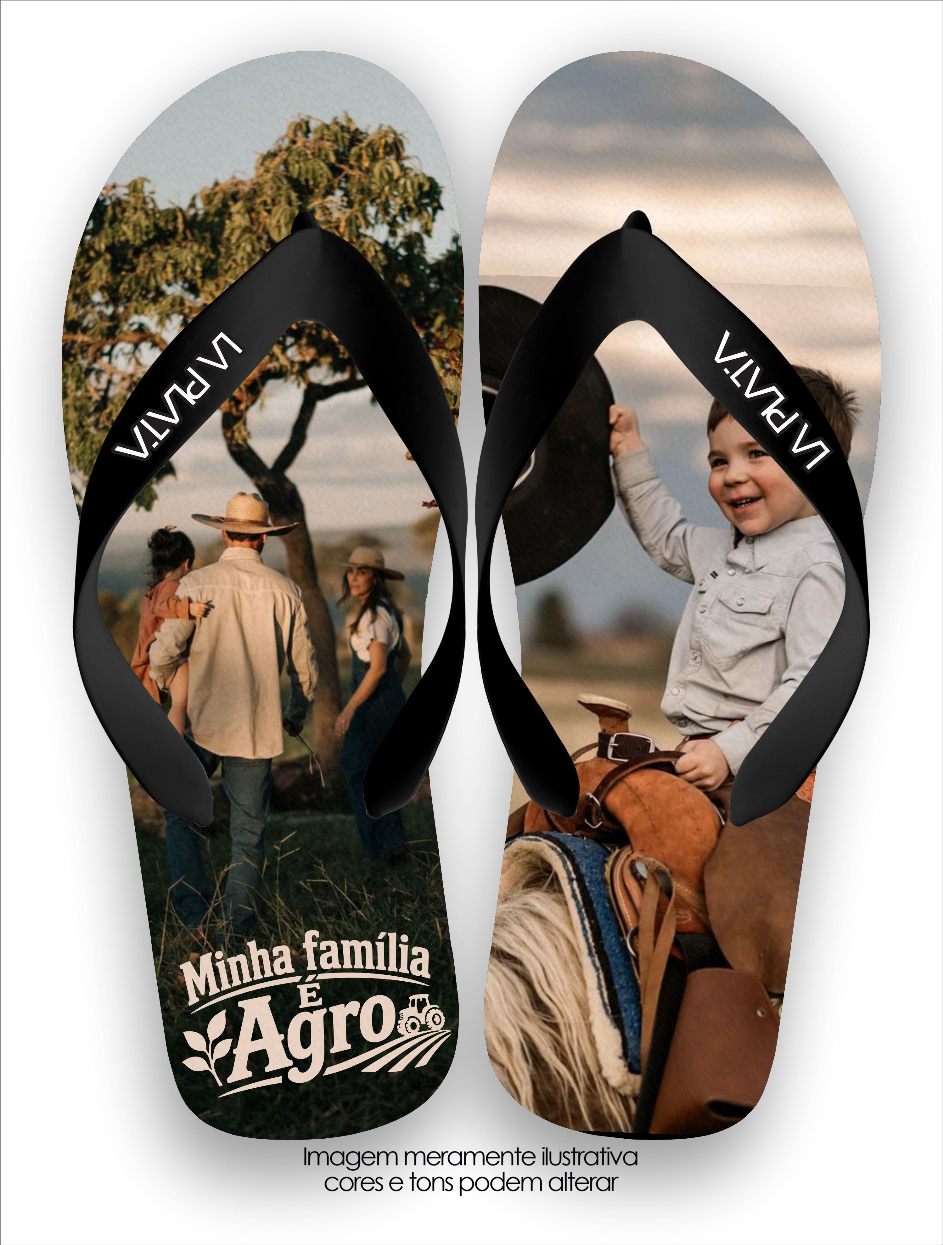 Chinelo Tradicional La Agro Brasil Família Agro
