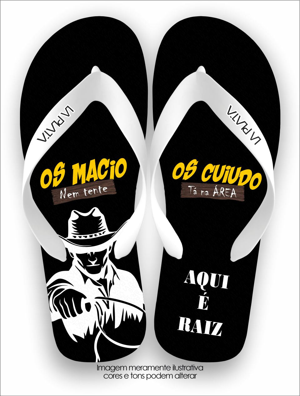 Chinelo Tradicional La Roça Aqui é Raiz