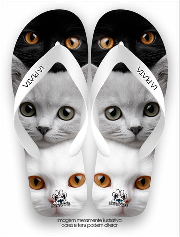Chinelo Tradicional La Patinhas Cats Eyes