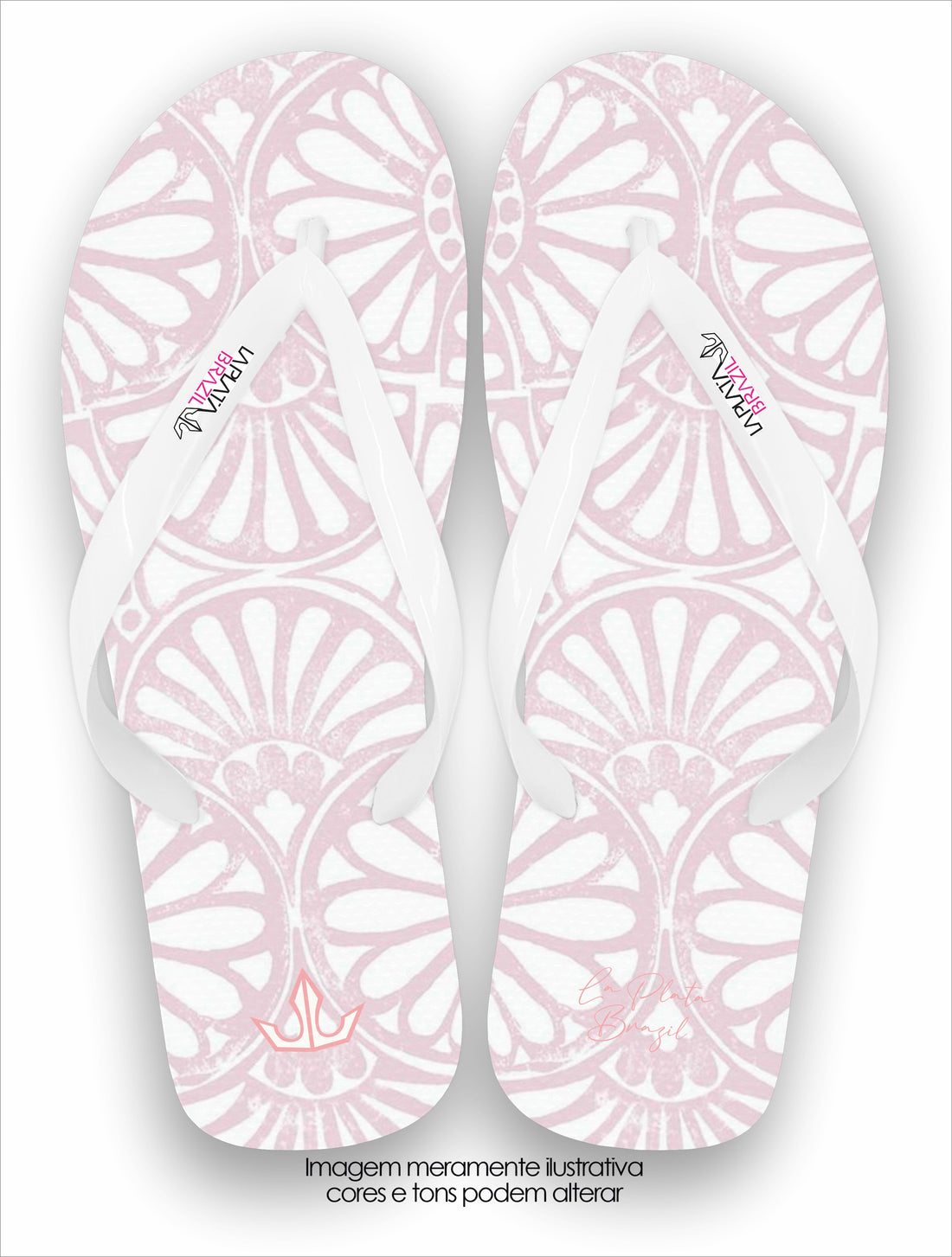 Chinelo La Feminina Renda Natural