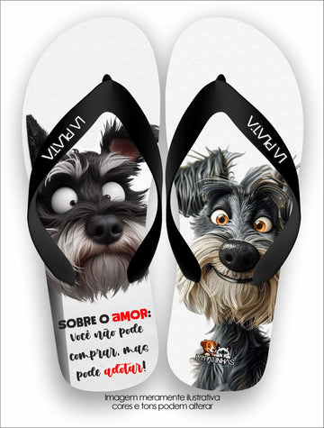 Chinelo Tradicional La Patinhas Dogs Sobre o Amor