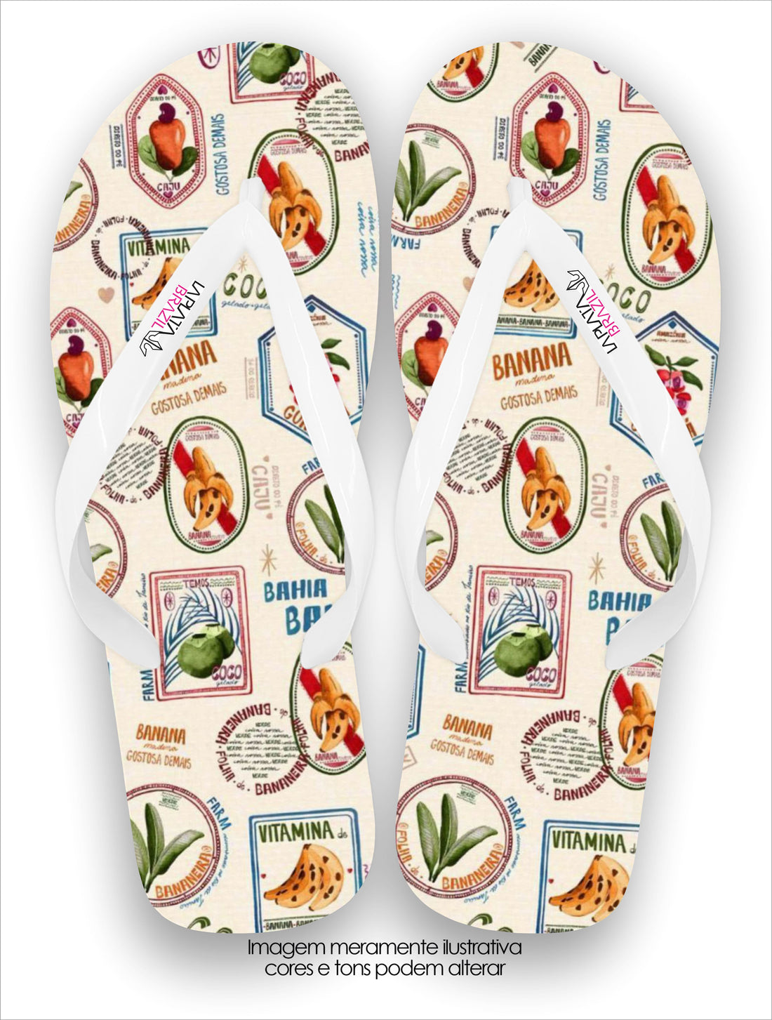 Chinelo La Feminina Selos Tropicais