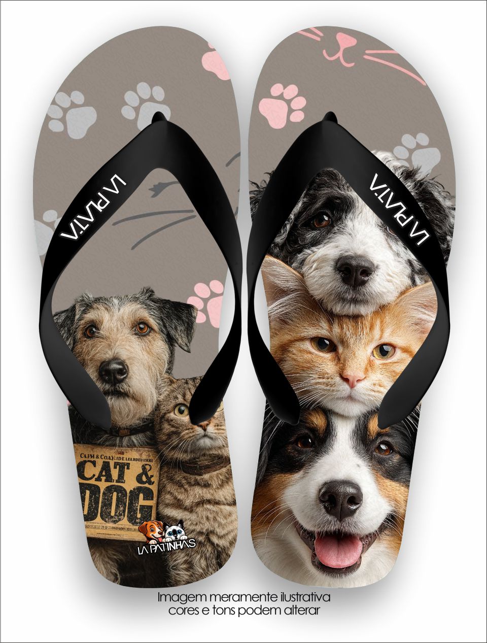 Chinelo Tradicional La Patinhas Dogs Cats & Dogs
