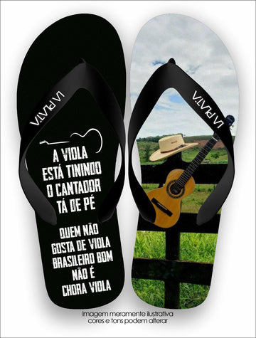 Chinelo Tradicional La Roça Chora Viola