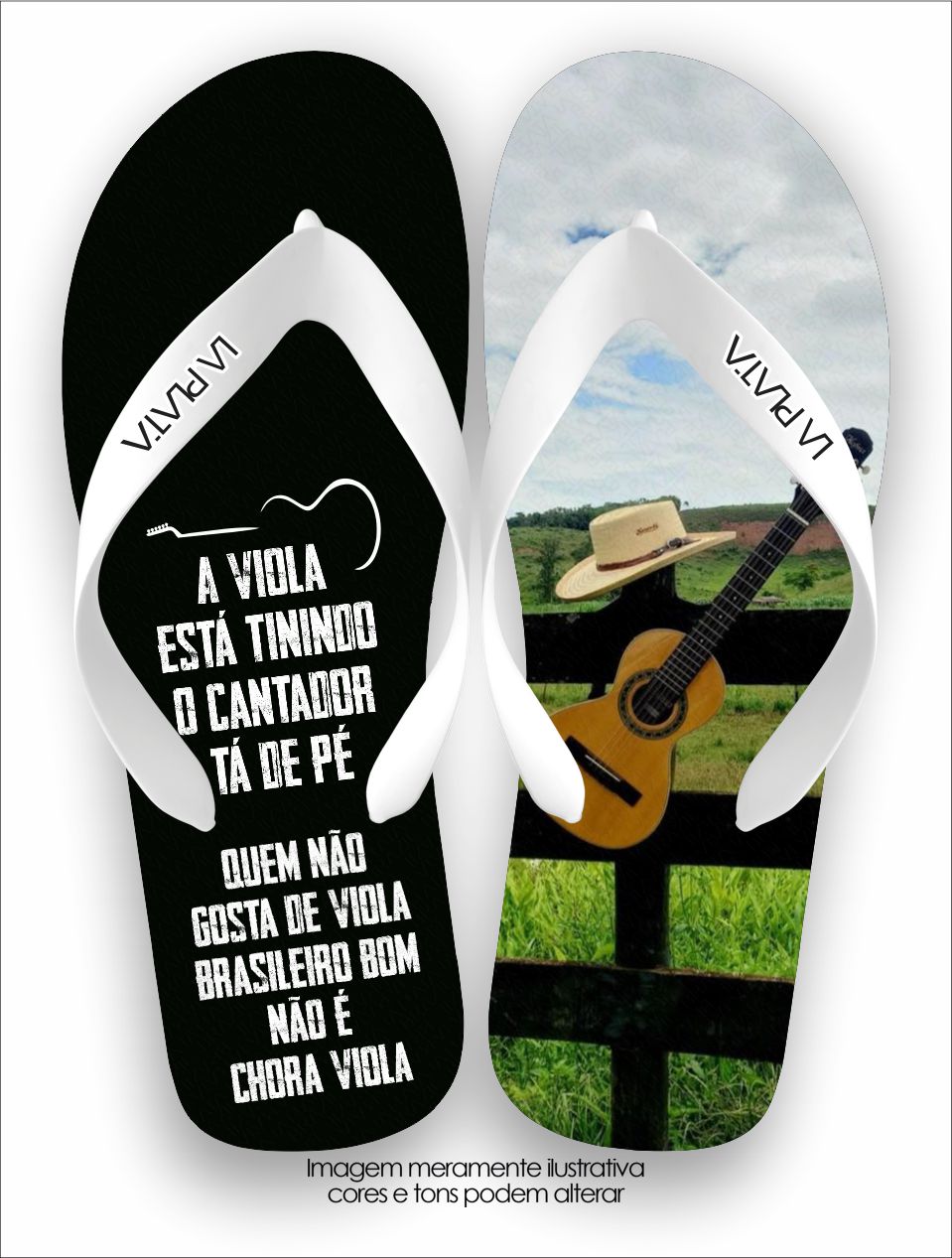 Chinelo Tradicional La Roça Chora Viola