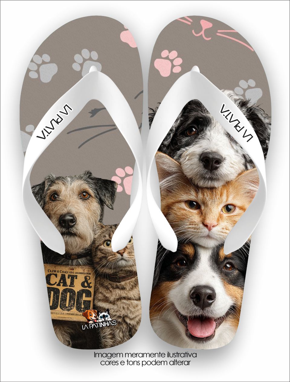 Chinelo Tradicional La Patinhas Dogs Cats & Dogs