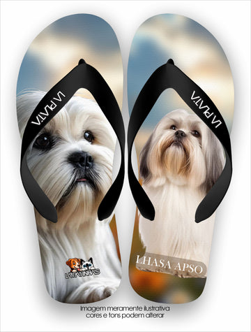 Chinelo Tradicional La Patinhas Dogs Lhasa Apso Clean