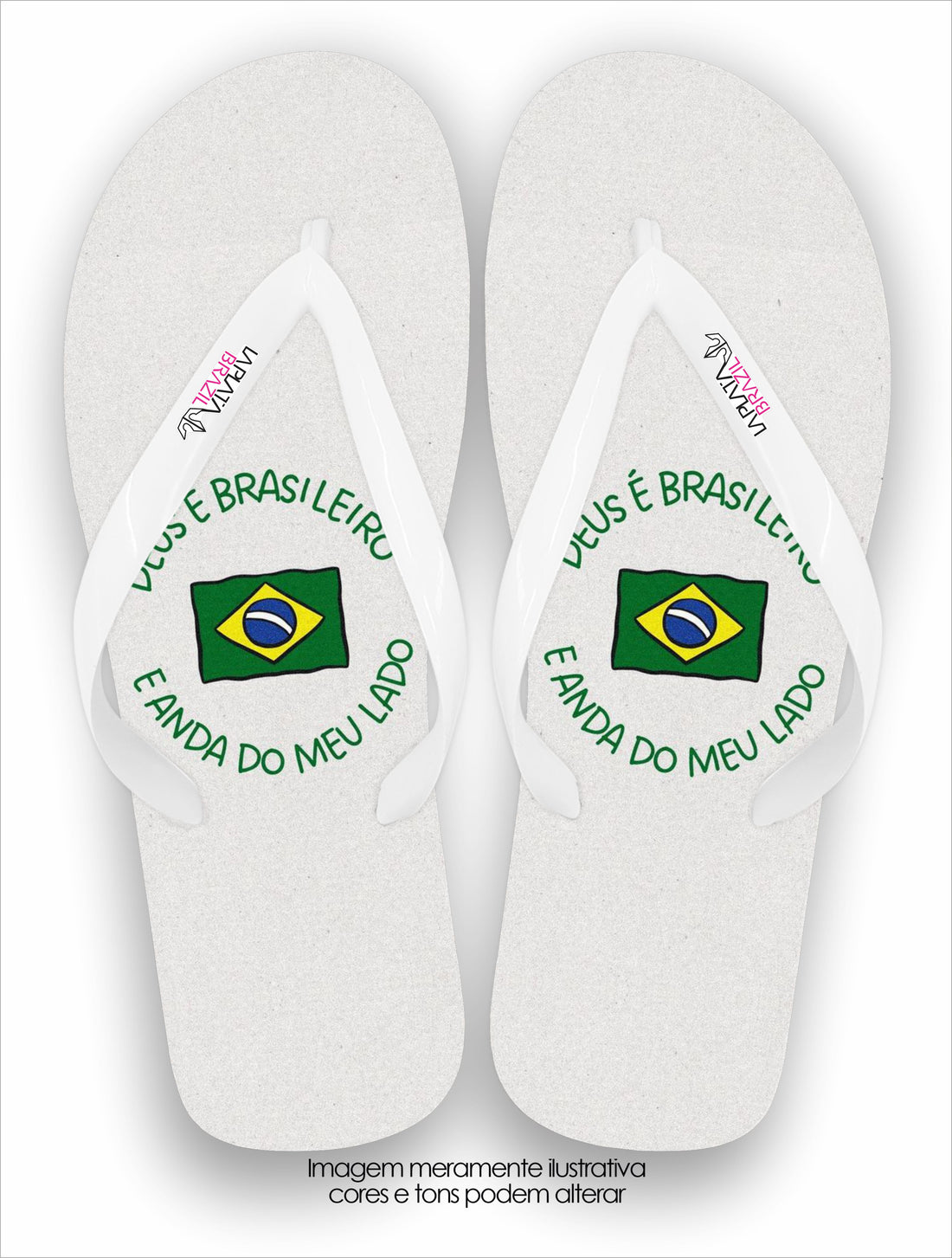 Chinelo La Feminina Fé Brasileira