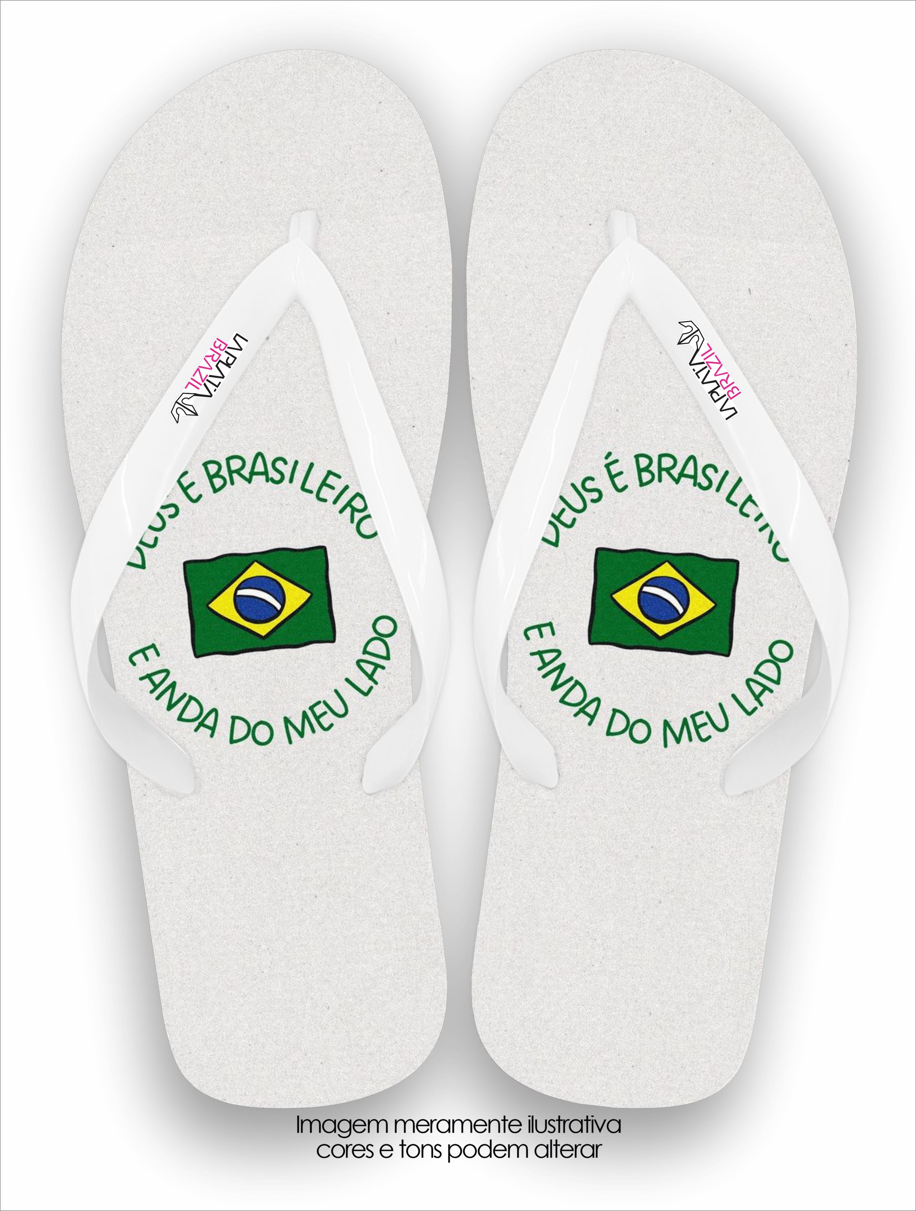 Chinelo La Feminina Fé Brasileira