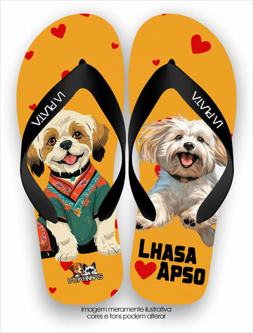 Chinelo Tradicional La Patinhas Dogs Lhasa Apso
