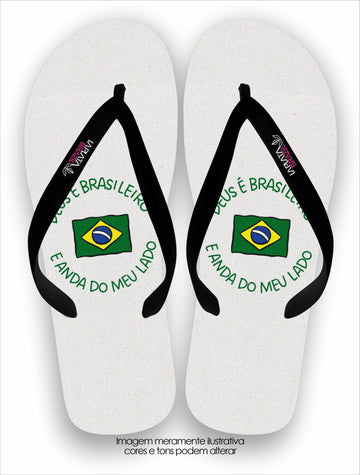 Chinelo La Feminina Fé Brasileira