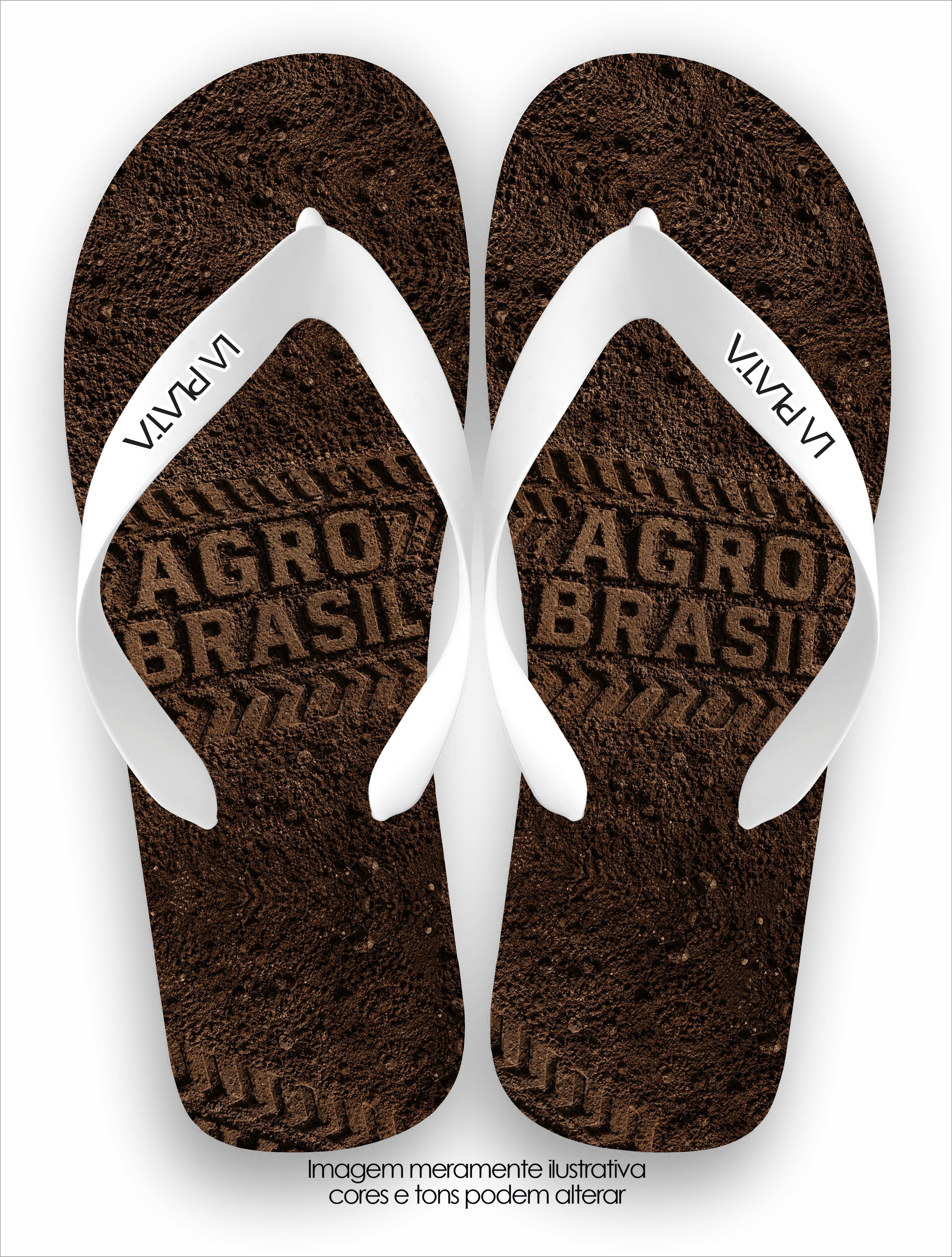 Chinelo Tradicional La Agro Brasil Estrada de Terra