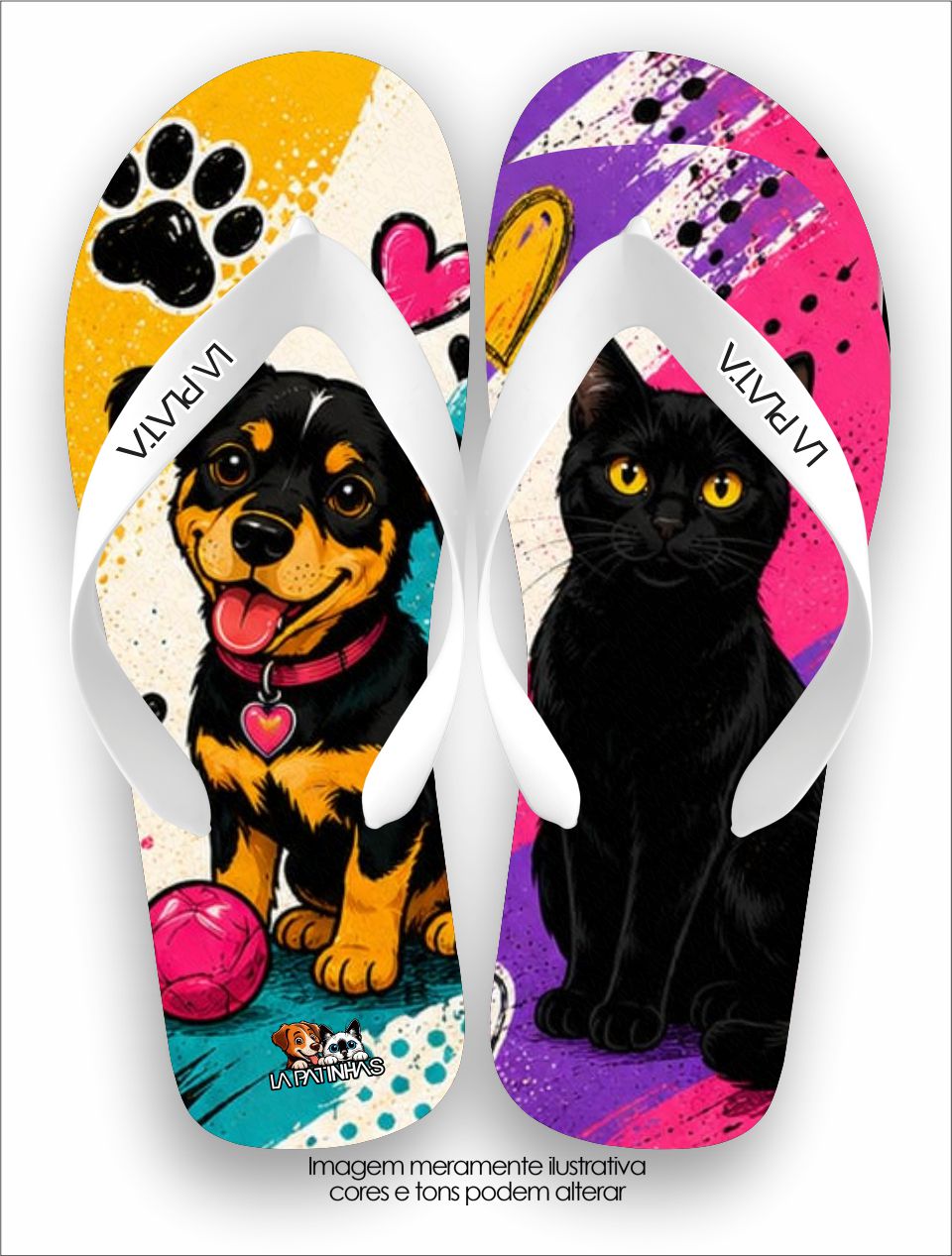 Chinelo Tradicional La Patinhas Dogs Dog & Cat