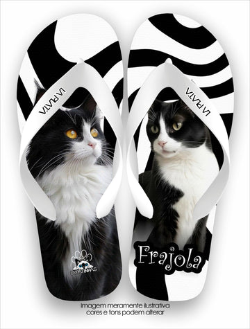 Chinelo Tradicional La Patinhas Cats Frajola